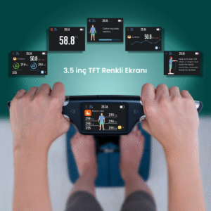 3.5" TFT renkli ekran ile temel sonuçlar anında elinizde.