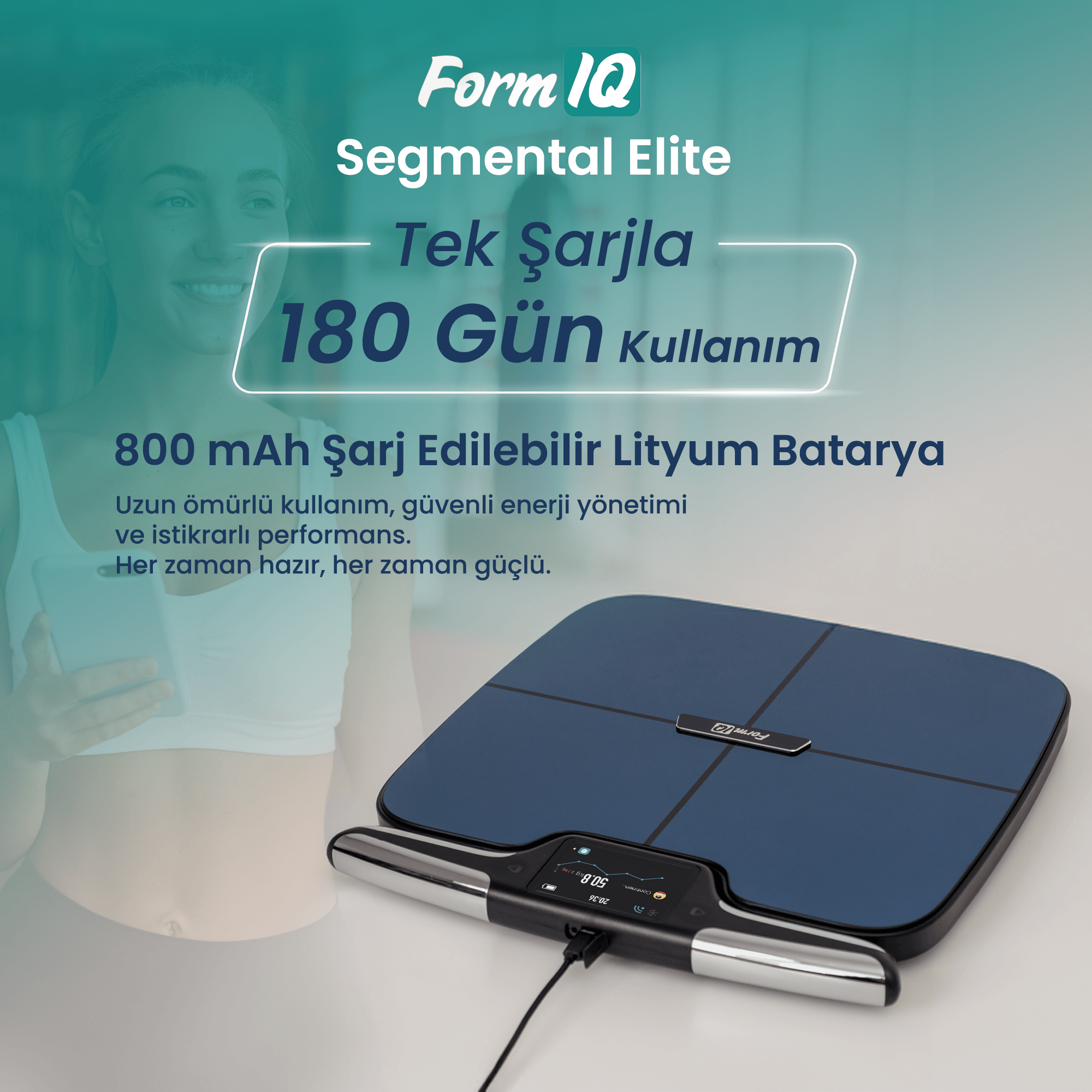 Form IQ Type-C şarj 800mAh lityum batarya